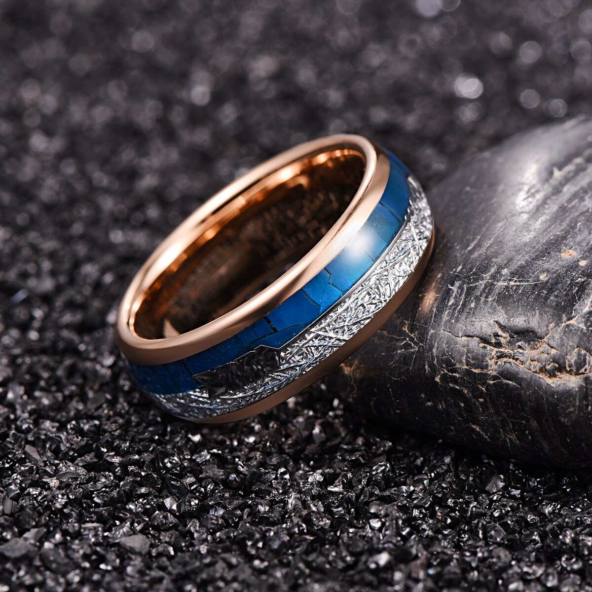 Bague de la Flèche en Tungstène