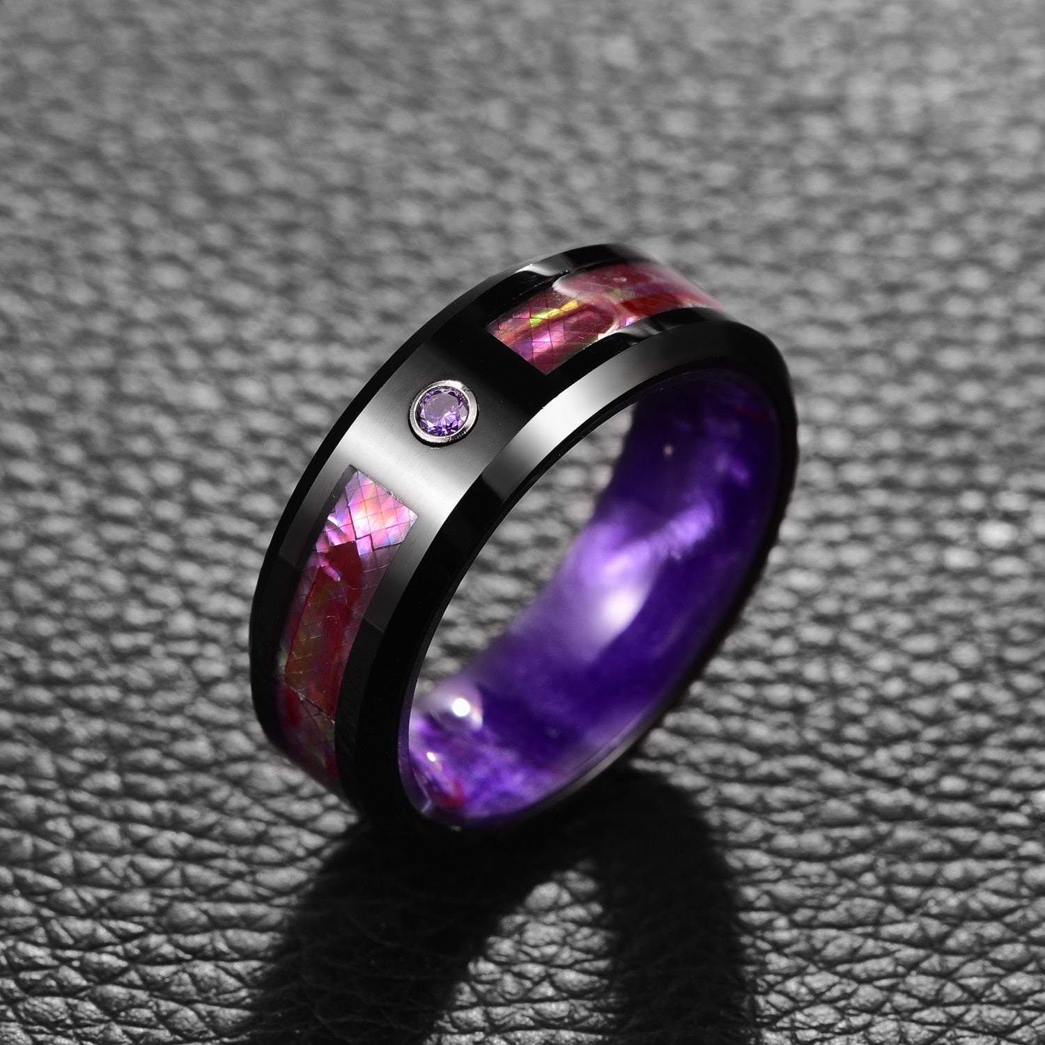 Bague Nébuleuse en Tungstène